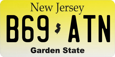 NJ license plate B69ATN