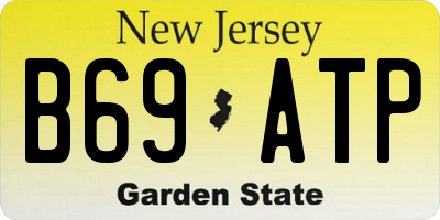 NJ license plate B69ATP