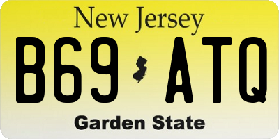 NJ license plate B69ATQ