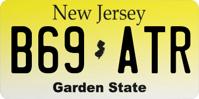 NJ license plate B69ATR