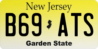 NJ license plate B69ATS