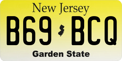 NJ license plate B69BCQ