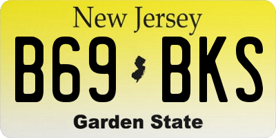 NJ license plate B69BKS
