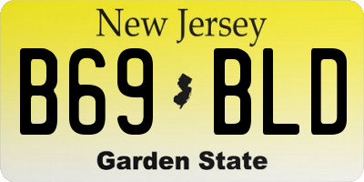 NJ license plate B69BLD