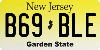 NJ license plate B69BLE