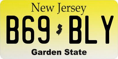 NJ license plate B69BLY