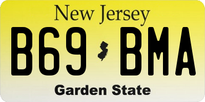 NJ license plate B69BMA