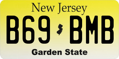 NJ license plate B69BMB