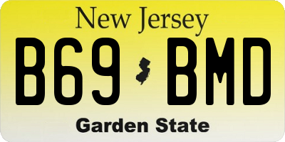 NJ license plate B69BMD