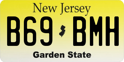 NJ license plate B69BMH