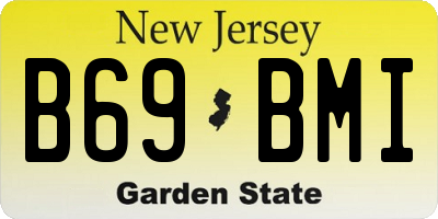 NJ license plate B69BMI
