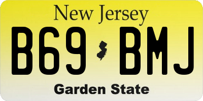 NJ license plate B69BMJ