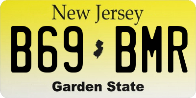 NJ license plate B69BMR