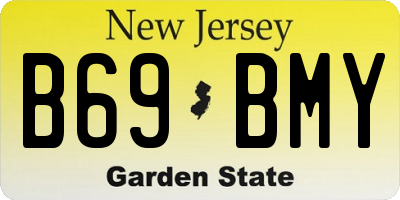 NJ license plate B69BMY