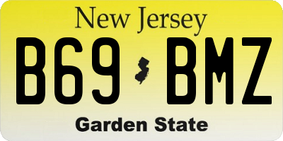NJ license plate B69BMZ