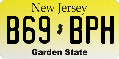 NJ license plate B69BPH