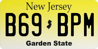 NJ license plate B69BPM