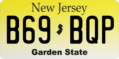 NJ license plate B69BQP