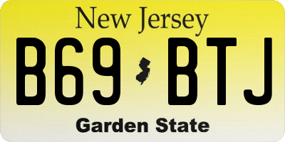 NJ license plate B69BTJ