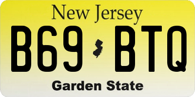 NJ license plate B69BTQ
