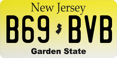NJ license plate B69BVB