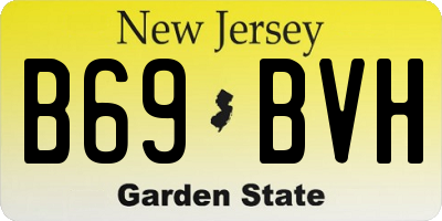NJ license plate B69BVH