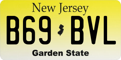 NJ license plate B69BVL