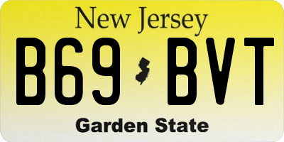 NJ license plate B69BVT