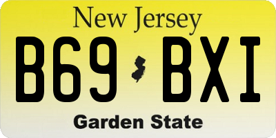 NJ license plate B69BXI