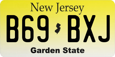 NJ license plate B69BXJ