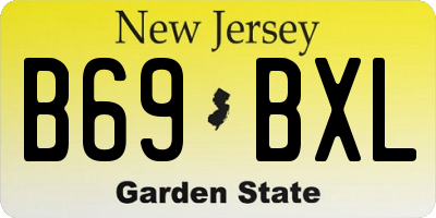 NJ license plate B69BXL