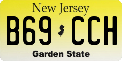 NJ license plate B69CCH