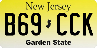 NJ license plate B69CCK
