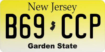 NJ license plate B69CCP