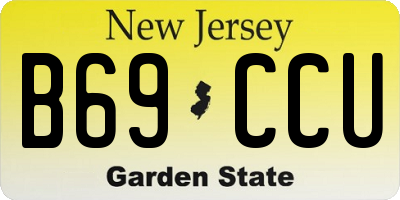 NJ license plate B69CCU