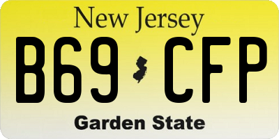 NJ license plate B69CFP