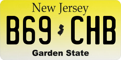 NJ license plate B69CHB