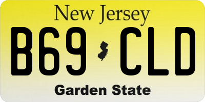 NJ license plate B69CLD