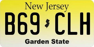NJ license plate B69CLH