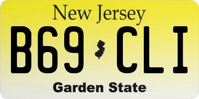 NJ license plate B69CLI