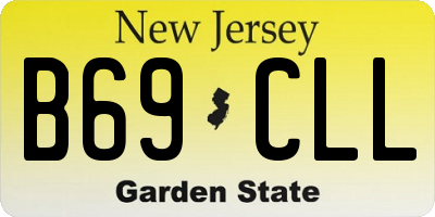 NJ license plate B69CLL