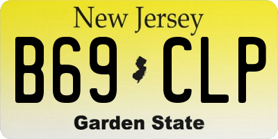 NJ license plate B69CLP