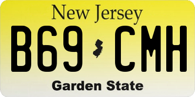NJ license plate B69CMH