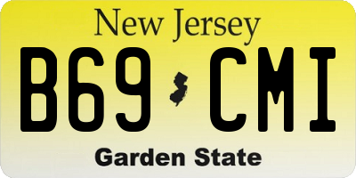NJ license plate B69CMI