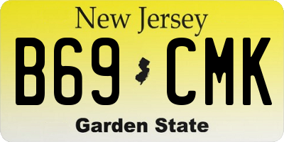 NJ license plate B69CMK