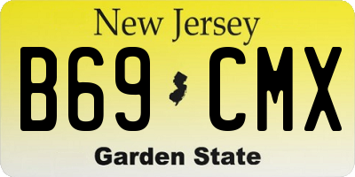 NJ license plate B69CMX
