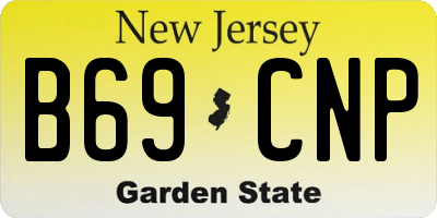 NJ license plate B69CNP
