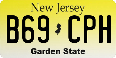 NJ license plate B69CPH