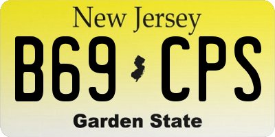 NJ license plate B69CPS