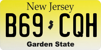 NJ license plate B69CQH
